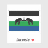 Vlag van Oost-Caprivi, de Republiek Zuid-Afrika Sticker (Vel)