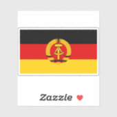 Vlag van Oost-Duitsland - DDR (1959-1990) Sticker (Vel)