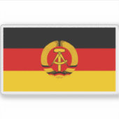 Vlag van Oost-Duitsland - DDR (1959-1990) Sticker (Voorkant)