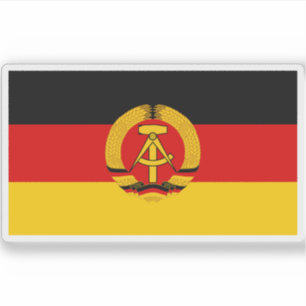 Vlag van Oost-Duitsland - DDR (1959-1990) Sticker