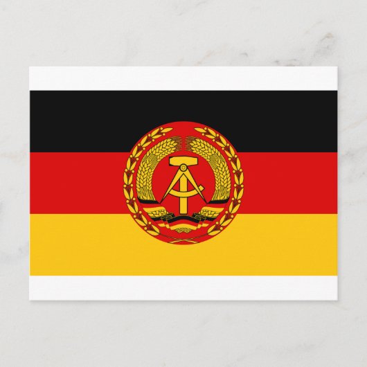 Vlag van Oost-Duitsland - Flagge der DDR (GDR) - N Briefkaart (Voorkant)