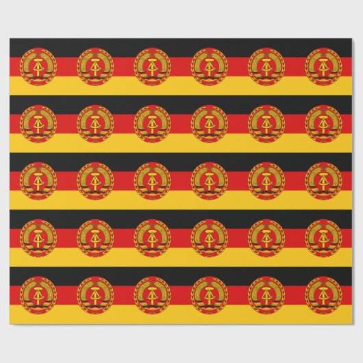 Vlag van Oost-Duitsland - Flagge der DDR (GDR) - N Cadeaupapier (Vlak)