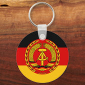 Vlag van Oost-Duitsland - Flagge der DDR (GDR) - N Sleutelhanger (Voorkant)