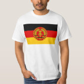 Vlag van Oost-Duitsland - Flagge der DDR (GDR) - N T-shirt (Voorkant)