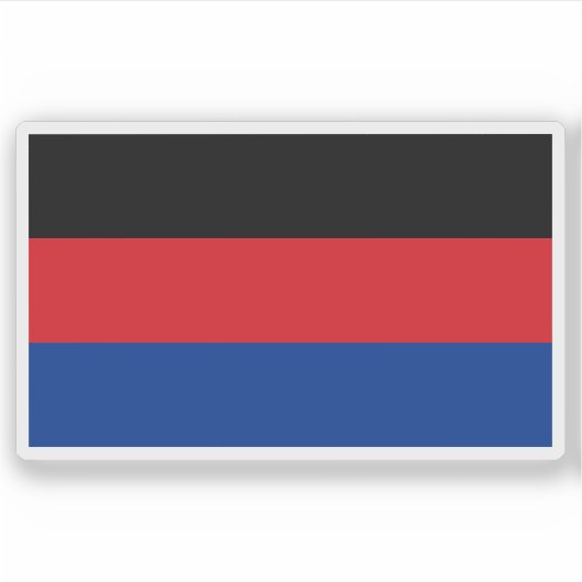 Vlag van Oost-Friesland, Nederland Sticker (Voorkant)