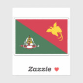 Vlag van Oost-Sepik, Papoea-Nieuw-Guinea Sticker (Vel)