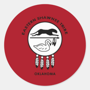 Vlag van Oost-Shawnee Ronde Sticker