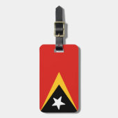 Vlag van Oost-Timor Bagagelabel (Voorkant verticaal)