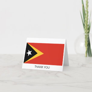 Vlag van Oost-Timor Bedankkaart