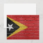Vlag van Oost-Timor Briefkaart (Voorkant / Achterkant)