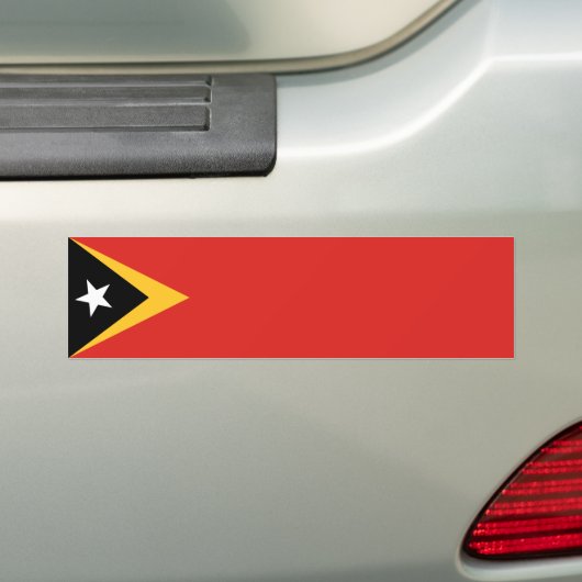 Vlag van Oost-Timor Bumpersticker (Op auto)