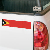 Vlag van Oost-Timor Bumpersticker (Op Truck)