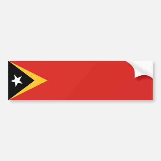 Vlag van Oost-Timor Bumpersticker (Voorkant)