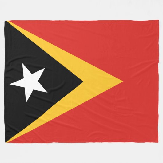 Vlag van Oost-Timor Fleece Deken (Voorkant (Horizontaal))