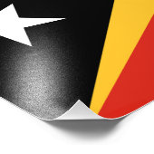 Vlag van Oost-Timor Foto Afdruk (Hoek)