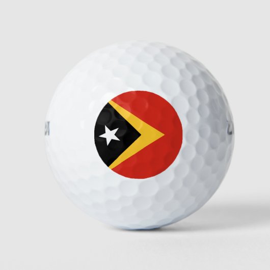 Vlag van Oost-Timor Golfballen (Voorkant)
