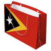 Vlag van Oost-Timor Groot Cadeauzakje (Achterkant Gekanteld)