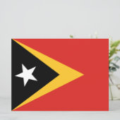 Vlag van Oost-Timor Kaart (Staand voorkant)