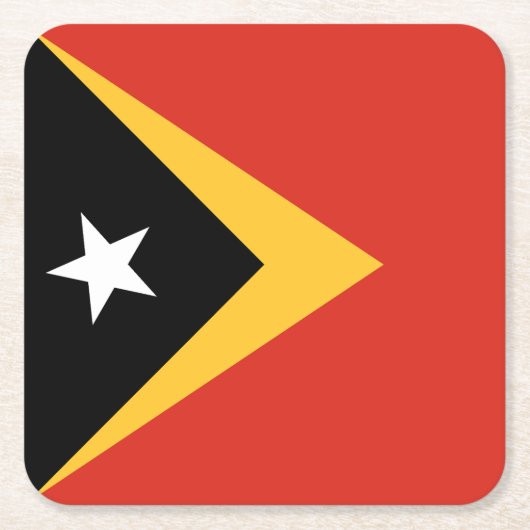 Vlag van Oost-Timor Kartonnen Onderzetters (Voorkant)