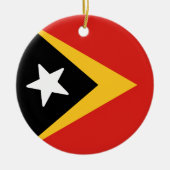 Vlag van Oost-Timor Keramisch Ornament (Voorkant)