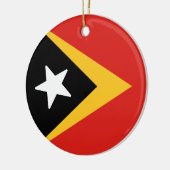 Vlag van Oost-Timor Keramisch Ornament (Links)