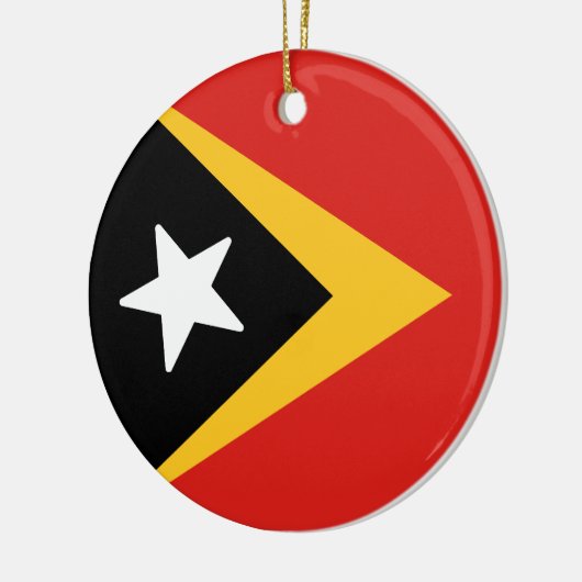 Vlag van Oost-Timor Keramisch Ornament (Links)