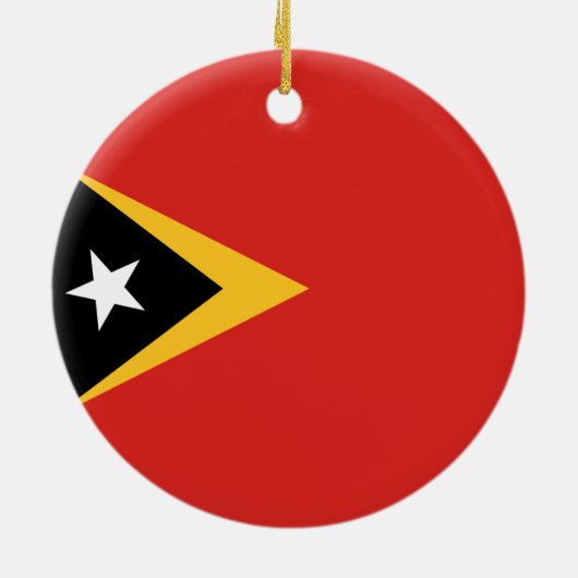 Vlag van Oost-Timor Keramisch Ornament (Achterkant)