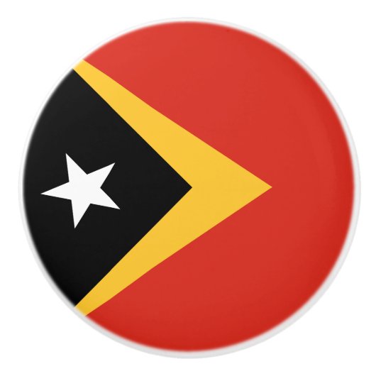 Vlag van Oost-Timor Keramische Knop (Voorkant)