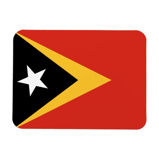 Vlag van Oost-Timor Magneet (Horizontaal)