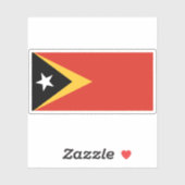 Vlag van Oost-Timor (Oost-Timor) Sticker (Vel)