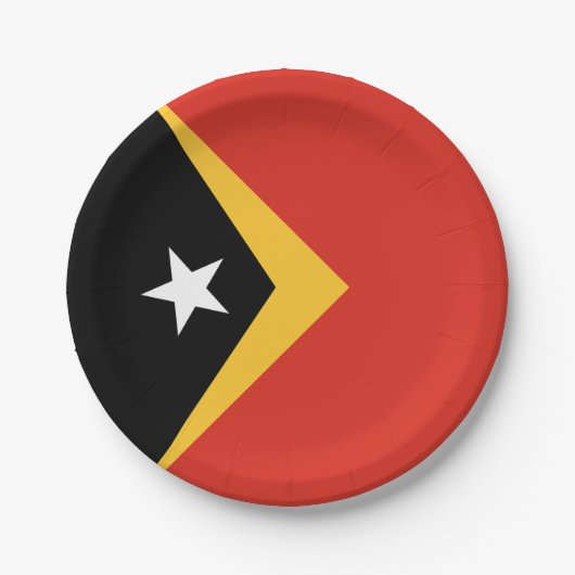 Vlag van Oost-Timor Papieren Bordje (Voorkant)