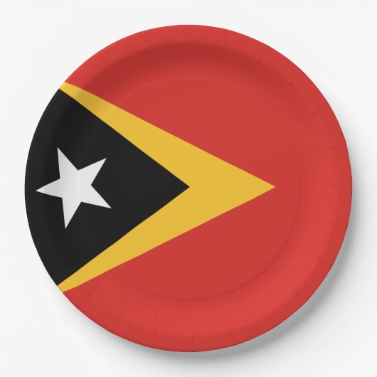 Vlag van Oost-Timor Papieren Bordje (Voorkant)