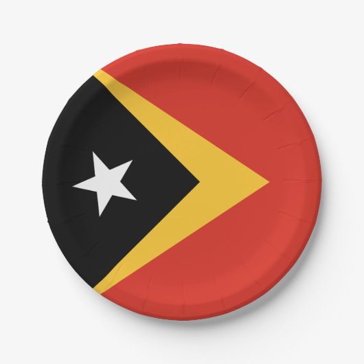 Vlag van Oost-Timor Papieren Bordje (Voorkant)