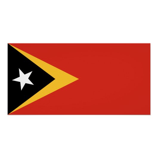 Vlag van Oost-Timor Perfect Poster (Voorkant)