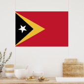 Vlag van Oost-Timor Poster (Keuken)