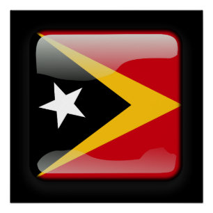 Vlag van Oost-Timor Poster