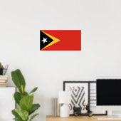Vlag van Oost-Timor Poster (Thuiskantoor)
