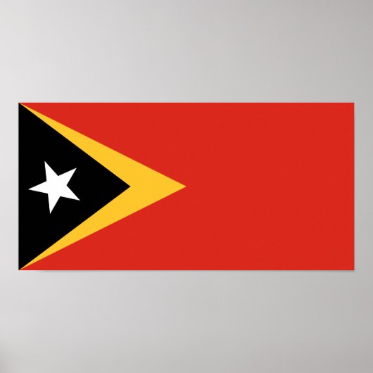 Vlag van Oost-Timor Poster (Voorkant)