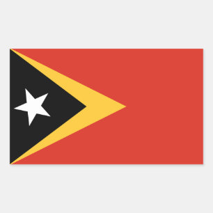 Vlag van Oost-Timor Rechthoekige Sticker