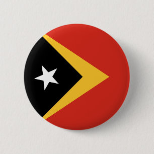Vlag van Oost-Timor Ronde Button 5,7 Cm