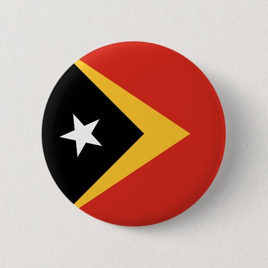 Vlag van Oost-Timor Ronde Button 5,7 Cm (Voorkant)
