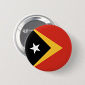 Vlag van Oost-Timor Ronde Button 5,7 Cm (Voorkant /achterkant)