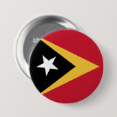 Vlag van Oost-Timor Ronde Button 7,6 Cm (Voorkant /achterkant)