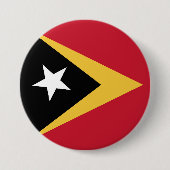 Vlag van Oost-Timor Ronde Button 7,6 Cm (Voorkant)