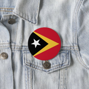 Vlag van Oost-Timor Ronde Button 7,6 Cm