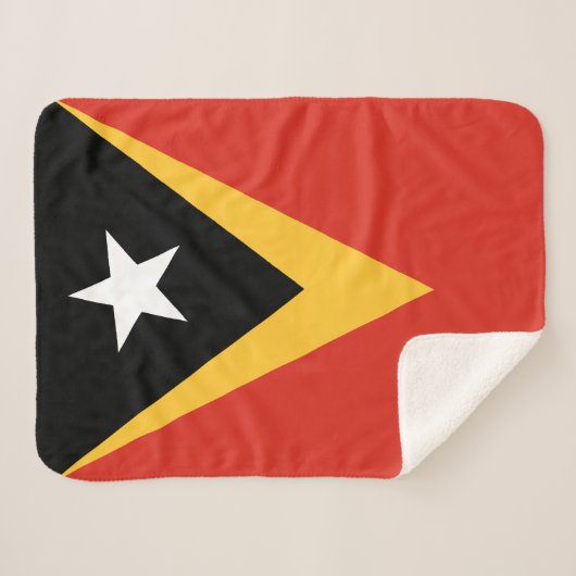 Vlag van Oost-Timor Sherpa Deken (Voorkant (horizontaal))