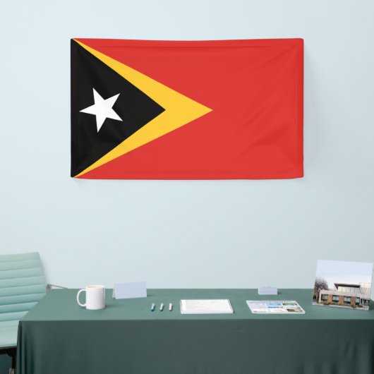 Vlag van Oost-Timor Spandoek (Beurs)