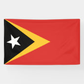 Vlag van Oost-Timor Spandoek (Horizontaal)