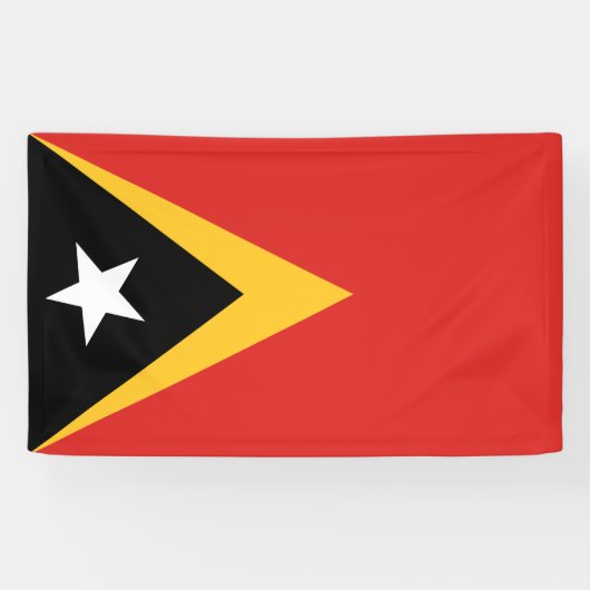 Vlag van Oost-Timor Spandoek (Horizontaal)