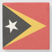 Vlag van Oost-Timor Stenen Onderzetter (Voorkant)